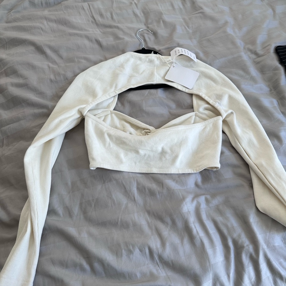 Elegant Cream Women's Crop Top